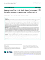 Evaluation of the Little Rock Green Schoolyard initiative: a quasi-experimental study protocol