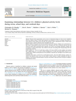 Examining relationships between US children's physical activity levels during recess, school days, and weekend days