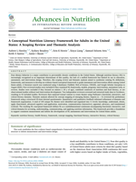 A Conceptual Nutrition Literacy Framework for Adults in the United States: A Scoping Review and Thematic Analysis